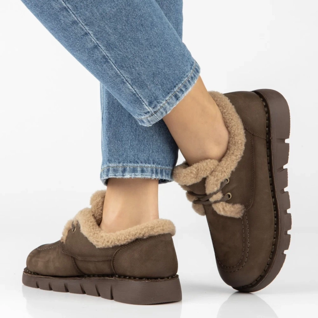 Khaki kožené tenisky Filippo DP8181/26 KH