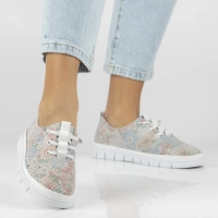 Bílé kožené polobotky Filippo DP7671/26 WH MLT