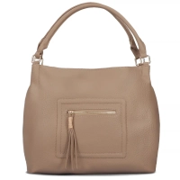 Khaki kabelka milano soft