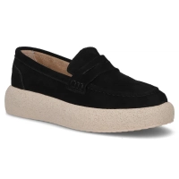 Černé kožené mokasíny Filippo DP7566/26 BK