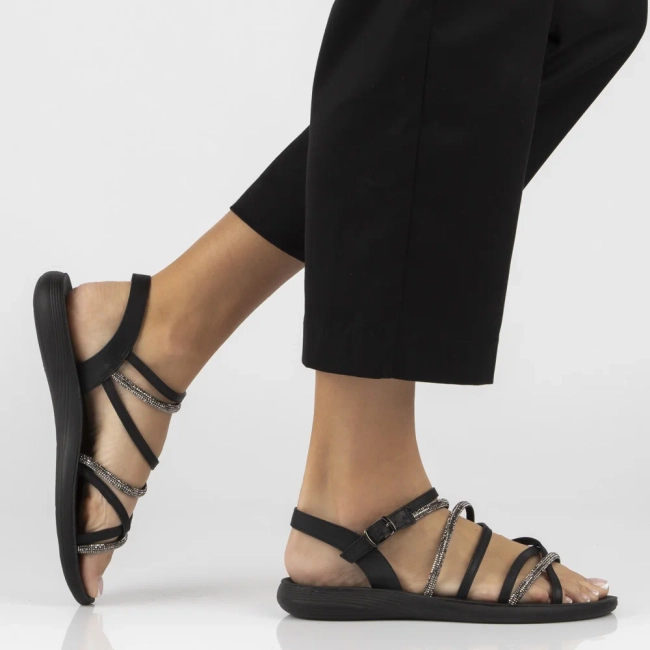 Černé sandály Filippo DS7908/26 BK