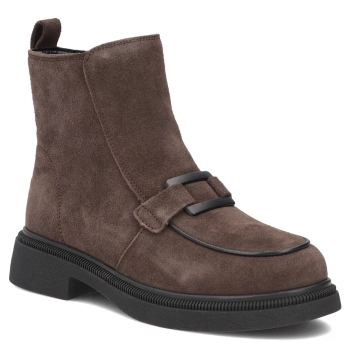 Hnědé kožené kotníkové boty Filippo DBT8263/26 D BR