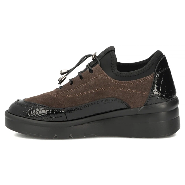 Hnědé kožené polobotky Filippo DP8106/26 D BR