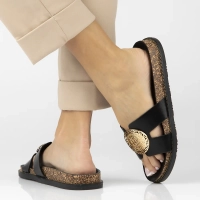 Černé pantofle Filippo DK6972/26 BK