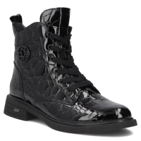 Černé kožené kotníkové boty Filippo DBT7965/26 BK CR