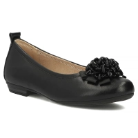 Černé kožené baleríny Filippo DP6782/26 BK