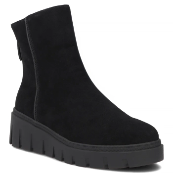 Černě kožené kotníkové boty Filippo DBT8313/26 BK