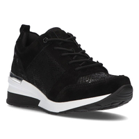 Černé kožené sneakersy Filippo DP1505/21 BK