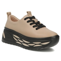 Taupe kožené tenisky Filippo DP8006/26 TP
