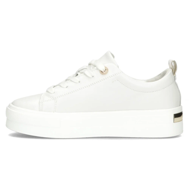 Bílé kožené polobotky Filippo DP3533/24 WH