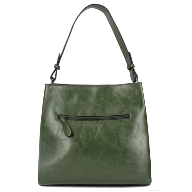 Khaki kabelka Ines Delaure 1682203
