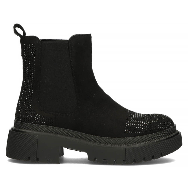 Černě kotníkové boty Filippo 8617