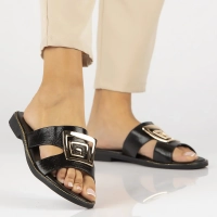 Černé pantofle Filippo DK3703/25 BK