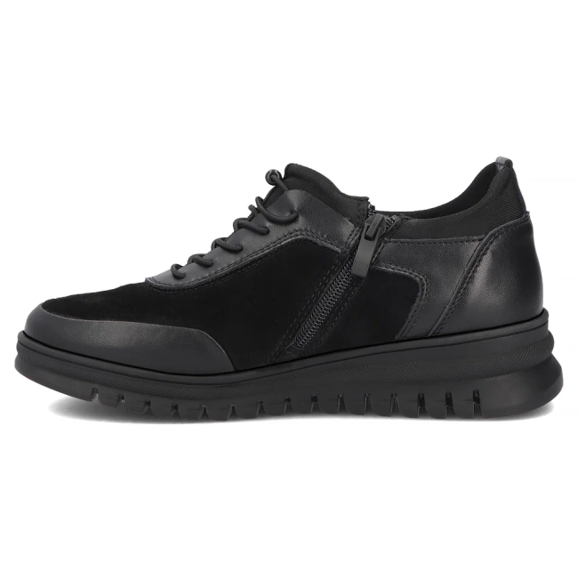 Černé kožené polobotky Filippo DP8104/26 BK
