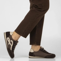 Hnědé kožené tenisky Filippo DP7967/26 D BR