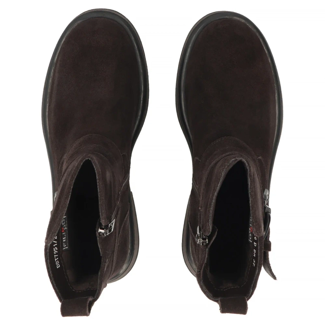 Hnědé kožené kotníkové boty Filippo DBT7951/26 D BR