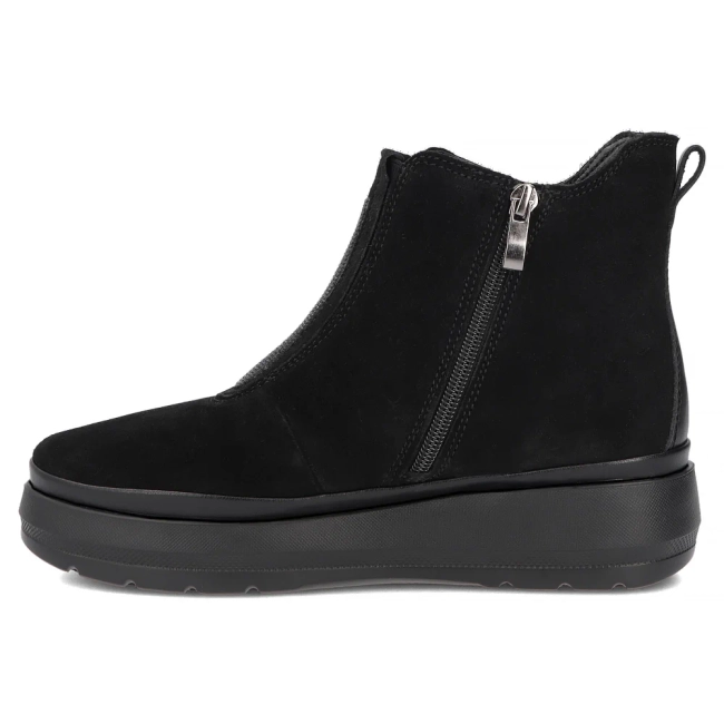 Černé kožené kotníkové boty Filippo DBT8264/26 BK