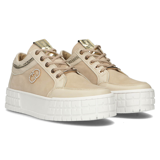 Kožené sneakersy Filippo 149 béžoé
