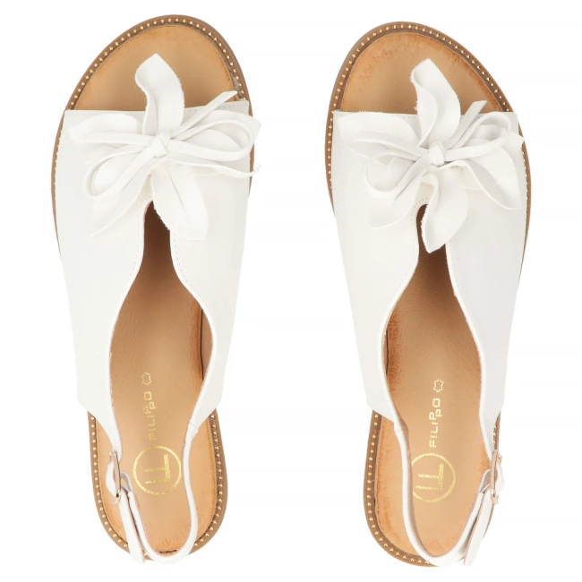Bílé sandály Filippo DS7891/26 WH