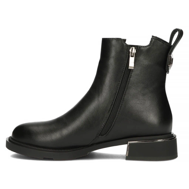 Černě kotníkové boty Filippo DBT4062/24 BK