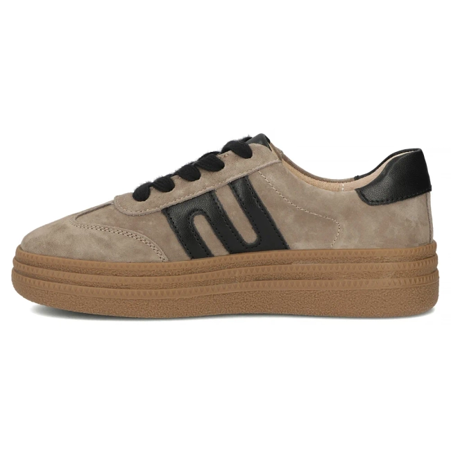 Taupe kožené tenisky Filippo DP7114/26 TP