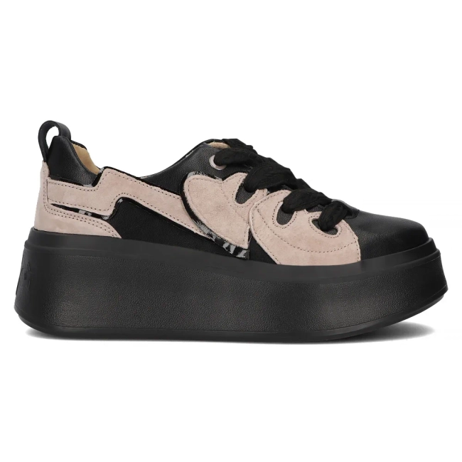 Černé kožené sneakersy Filippo DP6684/24 BK