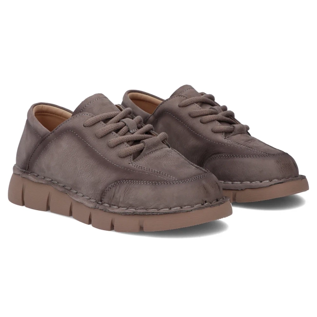 Taupe kožené tenisky Filippo DP8180/26 TP