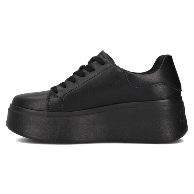 Černé kožené sneakersy Filippo DP6207/24 BK
