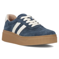 Modré kožené sneakersy Filippo DP6776/25 BL