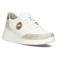 Bílé kožené sneakersy Filippo DP4591/23 WH