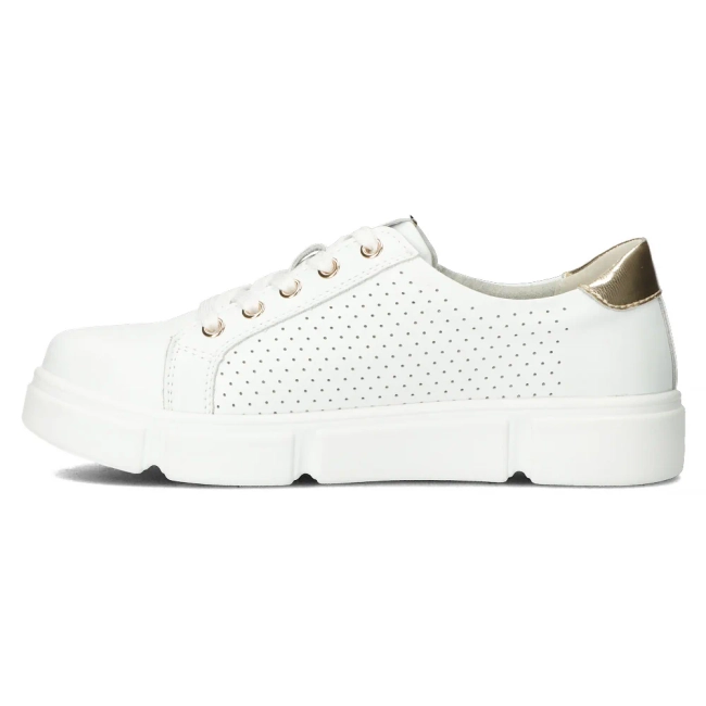 Bílé kožené polobotky Filippo DP4528/24 WH