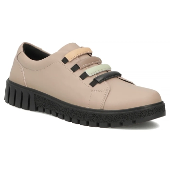 Béžové kožené polobotky Filippo DP8117/26 BE