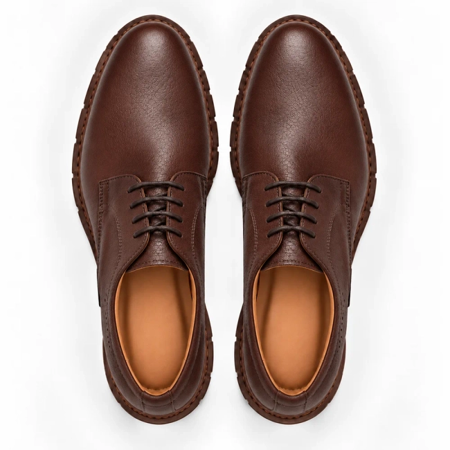 Hnědé kožené polobotky Filippo MP8013/26 BR