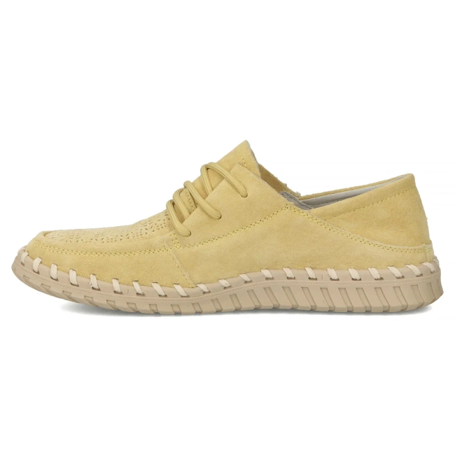Žluté kožené polobotky Filippo DP7692/26 YL