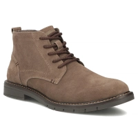 Taupe kožené kotníkové boty Filippo MBT8318/26 TP