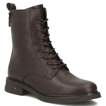 Hnědé kožené kotníkové boty Filippo DBT8190/26 D BR